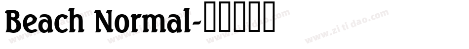 Beach Normal字体转换